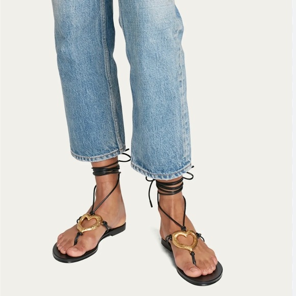 COPY - YSL gold heart gladiator sandals - Picture 10 of 10